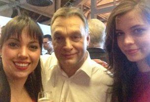 Orbán Viktor és lányai