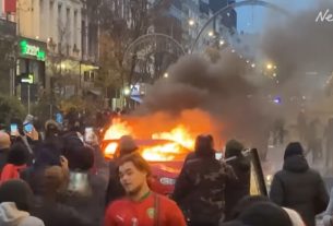 Zavargások Brüsszelben a Marokkó elleni meccs után