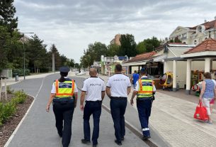 Magyar és román rendőrök közösen járőröznek Hajdúszoboszlón