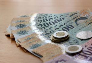Forint, pénz, illusztráció, gazdaság, infláció